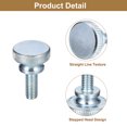 thumbnail image 4 of M8x20mm Knurled Thumb Screws, 10pack Carbon Steel Zinc Plated Flat Knurled, 4 of 5