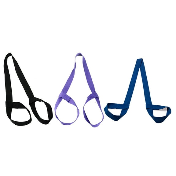3pcs Adjustable Cotton Yoga Mat Strap Sling Exercise Mat Carrying Strap Carrier (Mixed Styles)
