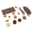 thumbnail image 1 of Small Animal Molar Toys, Teeth Grinding Promote Exercise Tunnel Chew String Hamster Toys Set  For  For Chinchilla, 1 of 8