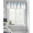thumbnail image 4 of Kitchen Cafe Valance Curtain for Small Windows,Watercolor Abstract Botanical Leaves Rod Pocket Short Valances Hanging Foliage on White Window Treatment Panel for Living Room/Bedroom/Bathroom,60x18in, 4 of 9