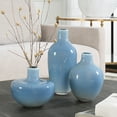 thumbnail image 2 of Uttermost Celestial Frost Blue Vases Set of 3, 2 of 4