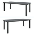 thumbnail image 5 of ModFusion 8-Person Outdoor Metal Dining Table with Sturdy Frame, Weather & Corrosion Resistance – Black, 5 of 7