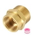 thumbnail image 1 of Adaptador de Accesorio de Tubería de Latón Uxcell, 1/2" NPT hembra x 3/4" G macho, Niple Hexagonal, de 1/2" a 3/4" hembra, Dorado, 1 of 6