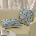 thumbnail image 3 of Wrongduck Pillow Covers 18x18 Inch 2 Pcs Blue Green Hydrangea Flower Decor Throw Pillows Vintage Floral Seasonal Summer Outdoor Decoration Pillowcase Linen Cushion Cover for Couch Sofa, 3 of 14