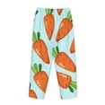 thumbnail image 5 of Kll Womens Cartoon Carrot Print Pajama Pants Soft Pajama Bottoms For Women Cozy Lounge Pants, 5 of 9