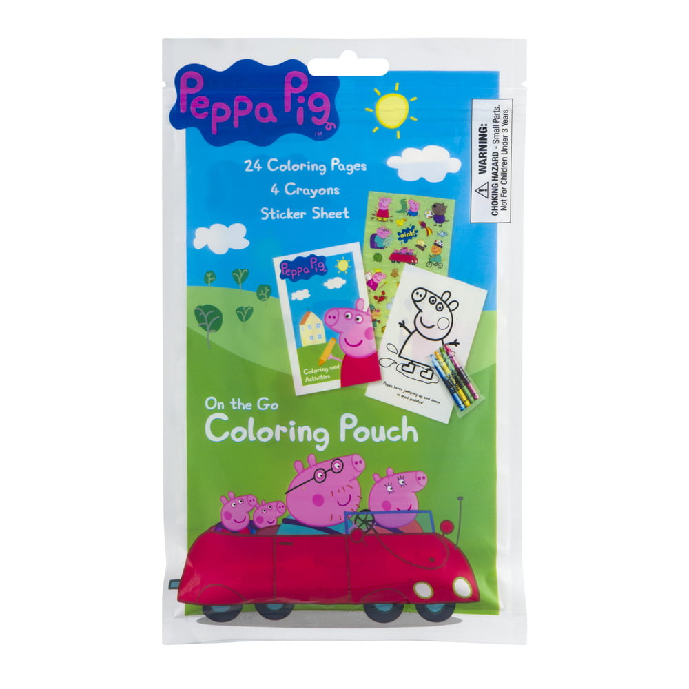 Download 12 Set Peppa Pig Coloring Pouch with Crayons ( Set of 12 Party Favors) - Walmart.com - Walmart.com