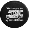 Welcome to My Piece of Heaven Motorhome RV Camping Spare Tire Cover Jeep RV 32 Inch