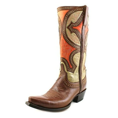 - Lucchese Womens M4860 Whiskey Cowboy, Western Boots Size 7