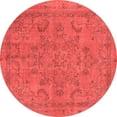 thumbnail image 1 of Ahgly Company Indoor Round Oriental Red Industrial Area Rugs, 8' Round, 1 of 4