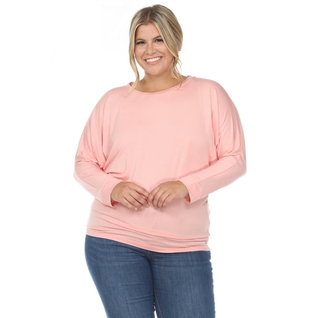 White Mark Haut Dolman à Bande pour Femme