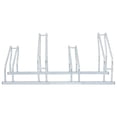 thumbnail image 3 of vidaXL Floor Freestanding Bicycle Stand, Silver, 4 Bicycle, 3 of 6