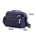 thumbnail image 2 of Hukapapa Bolsos de hombro con múltiples bolsillos, pequeño, ligero, bolso de viaje, correa ajustable, color azul, 2 of 5