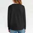 thumbnail image 5 of lkfuzj Girls Shirts for 5-14 Years Long Sleeve Crewneck Pullover Tops Solid Color Loose Fit Sweatshirts Fashion Casual Tunic Blouses for Kids 5-14 Years - Black, 5 of 10