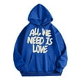 thumbnail image 4 of Zylarhe Men's Fashion Casual Digital Letter Print Hooded Long Sleeve Hooded Sweater Top Mens Hoodies Graphic, 4 of 4