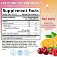 thumbnail image 3 of Folic Acid Gummies for Women 785 mcg - Essential Prenatal Vitamins for Mom & Baby, Vegan Folic Supplement Gummy, Daily Vitamin B9 Extra Strength Folate, Before During After Pregnancy - 60 Gummies, 3 of 10