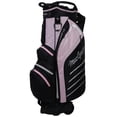 thumbnail image 2 of MacGregor Golf VIP Ladies Cart Bag with Built In Wheels / Handle, 14 Way Divider, Black/Pink, 2 of 3
