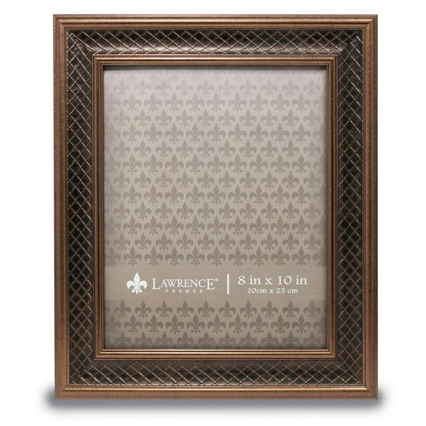 8x10 Haber Bronze Lattice Picture Frame