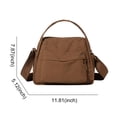 thumbnail image 7 of Crossbody Bags for Women Versatile Multi -Pocket Handbag with Zipper Top Handle Shoulder Bag Adjustable Strap for Shopping Work School & Daily Use (Coffee), 7 of 7