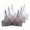 Gray, variant on Women's Solid Color Adjustable Wireless Bra, Maternity & Sleep Use, 4-Row Hook, Comfy Strap, 3-Pack Soft Nylon Underwear