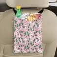 thumbnail image 5 of Yuyamidu Alpaca Car Garbage Bag Fit Most Car Truck SUV Cactus Automotive Trash Bag Container Holder Portable Car Storage Bags Hanging Car Accessories, Pink, 2 Piece, 5 of 7