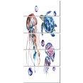 thumbnail image 2 of Méduse et Tortues Colorées - Impression sur Toile, 2 of 3