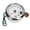 White Dial Silver Bezel CX8288, variant on 3 In 1 Tachometer, 85mm 7000rpm RPM Gauge 10bar Pressure Gauge, 120 degrees Celsius Temp Gauge with 7 Color Backlight for Truck Tractor Car, Motorhome, Boat