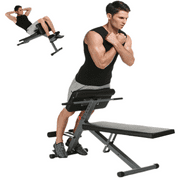Ancheer Adjustable Ab Bench Sit Up Bench for Ab Exercise, Weight Bench and Roman Chair for Home Gym, Multi-function Core Strength Training Bench