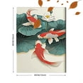 thumbnail image 3 of Koi Fish and Lotus Decorative Painting/Canvas Art， Suitable for Living Room， Bedroom， Dining Room， Study， Office， Hotel， Restaurant， Gallery Wall Decor and Home Decoration， Modern Art Wall Decor., 3 of 8