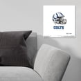 thumbnail image 2 of Gallery Pops NFL Indianapolis Colts - Drip Helmet Wall Art, Unframed Version, 12" x 12", 2 of 5