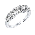 thumbnail image 1 of Anillo de banda de circón para mujer, elegante joyería decorativa con estilo para San Valentín 6, 1 of 9