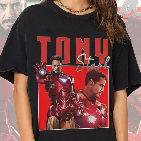 tony stark shirt vintage 90s style, Unisex-Shirts