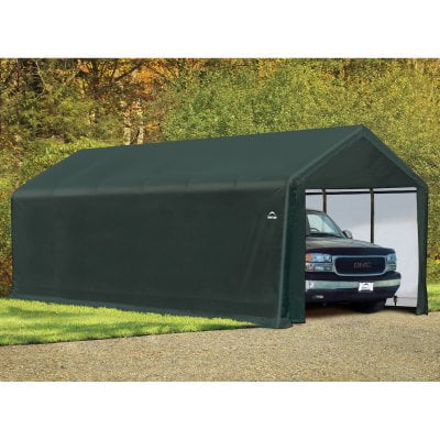 ShelterLogic Garage 12 x 30 x 11 ft. Standard Grey - Walmart.com