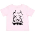 thumbnail image 3 of Inktastic Pitbull Sketch Portrait with Dog Breed Name Boys or Girls Toddler T-Shirt, 3 of 5