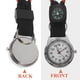 thumbnail image 2 of Reloj de alpinismo con brújula, reloj de bolsillo para enfermera, diseño de mosquetón, relojes sencillos de moda (amarillo), 2 of 7