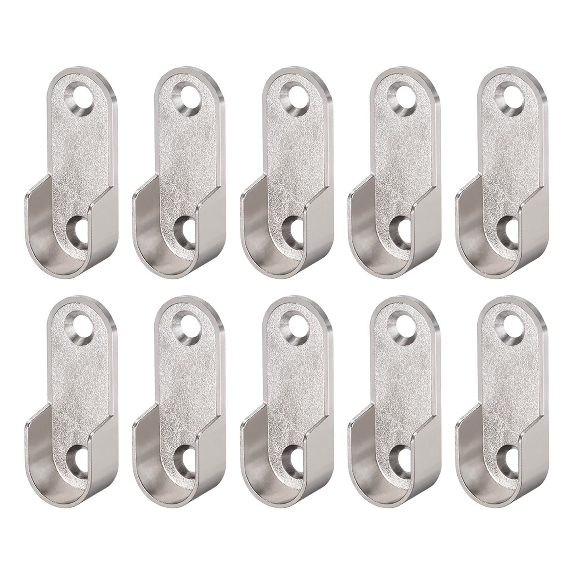 Oval Closet Rod End Supports Wardrobe Rod Flange Support Fit Rod Dia 16mm 4 Pack 