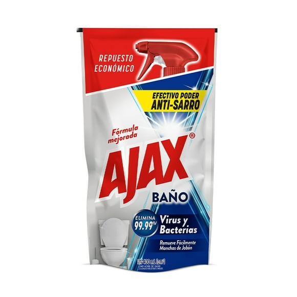 Limpiador Líquido para Baño Ajax Anti-sarro Doypack 400 ml