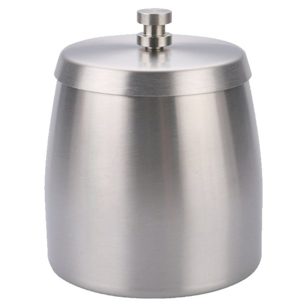 Large Outdoor Cigarette Ashtray with Lid Smokeless Stainless Steel Ash