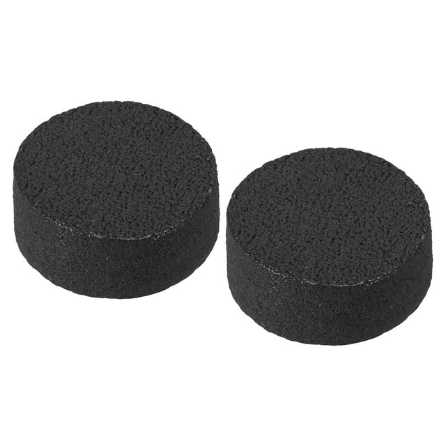 Unique Bargains 5x5x2.5cm Pickleball Paddle Eraser, Round Rubber Pickleball Racket Dust Remover,Black 2 Pcs