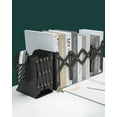 thumbnail image 5 of MSDADA Expandable Metal Bookends Adjustable Book Ends (Black), 5 of 8
