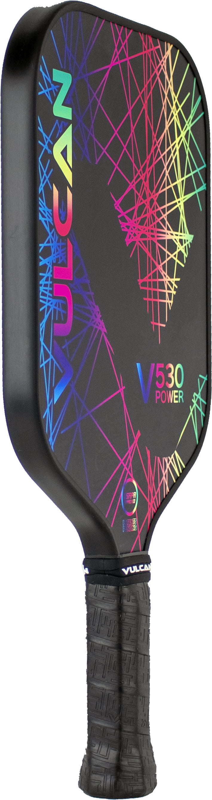 brand new in packaging  New Vulcan V530 Power Pickleball Paddle Rainbow Laser 