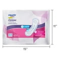 thumbnail image 3 of Options Women's Incontinence Pads, Maximum Absorbency, Long Length (72 Count), Compare to Poise®, 3 of 8
