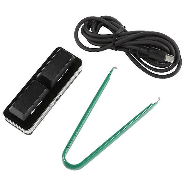 2 Key Custom Shortcut Keyboard USB Hot Swappable Mechanical Shaft Wired Enter Space Custom Screen C