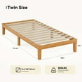thumbnail image 3 of Gianna Solid Wood Bed Frame, Bed Base with Wood Slat Support, No Box Spring Needed，Twin Size, 3 of 5