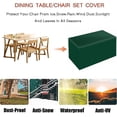 thumbnail image 4 of Laklulu Cover for Garden Furniture, 210D Oxford Fabric, Anti-UV Protection Cover, Waterproof Anti-Wind Rain, Rectangular Cover for Table Furniture Sofa - Green 210*140*70cm, 4 of 5