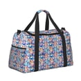 thumbnail image 2 of Fotbe Cartoon colorful cute cat Bolsa de Viaje con Estampado, Bolsa de Fin de Semana para Mujer con Compartimento para Zapatos, Bolsa de Gimnasio con Bolsillo Húmedo, 2 of 7