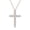 Rose Gold Plated, variant on 1/2 ct. t.w. Lab Grown Diamond Cluster Cross Pendant Necklace Rose Gold Plated, 18"