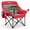 Neo Red, variant on ABORON Oversized Camping Chair with Phone Holder, 500lbs Heavy Duty Padded Camping Chairs for Adults, All in One Folding Quad Chair with Wine Cup Holder & Storage Pockets for Sports Gray, Red