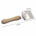 thumbnail image 3 of mtvxesu Stainless Steel And Wood Beekeeping Tool Uncapping Fork Scraper Shovel For Honeycomb Maintenance, 1 Pack, 3 of 5