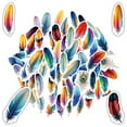 thumbnail image 5 of 35pcs Colorful Feather Stationery Stickers Nature Kids Stickers for Luggage Laptop Phone, 5 of 9