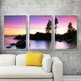 thumbnail image 2 of IDEA4WALL 3 Piece Framed Canvas Wall Art for Living Room, Bedroom Lake Tahoe Canvas Prints for Modern Home Decoration Ready to Hang, 2 of 4